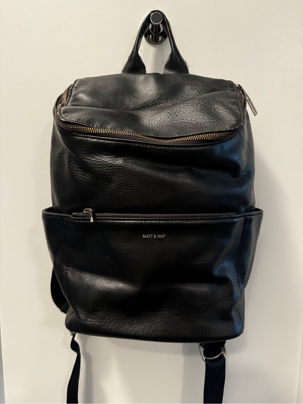 Matt & Nat Brave Black Vegan Leather Backpack